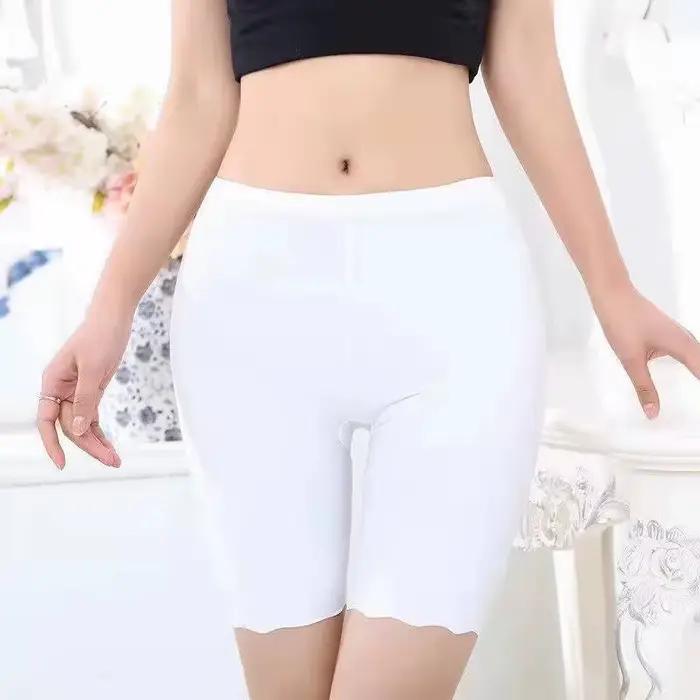 Pantalons courts de sécurité sans couture pour femmes, boxeurs d'été grande taille pour femmes, Anti-frottement, Shorts de sécurité sous jupe, culottes, sous-vêtements 3XL