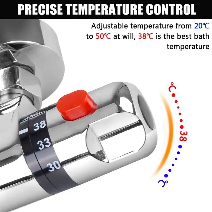 Mélangeur de salle de bains, mélangeur chaud et froid, robinet thermostatique, robinet de douche, robinet de baignoire, outil de salle de bains