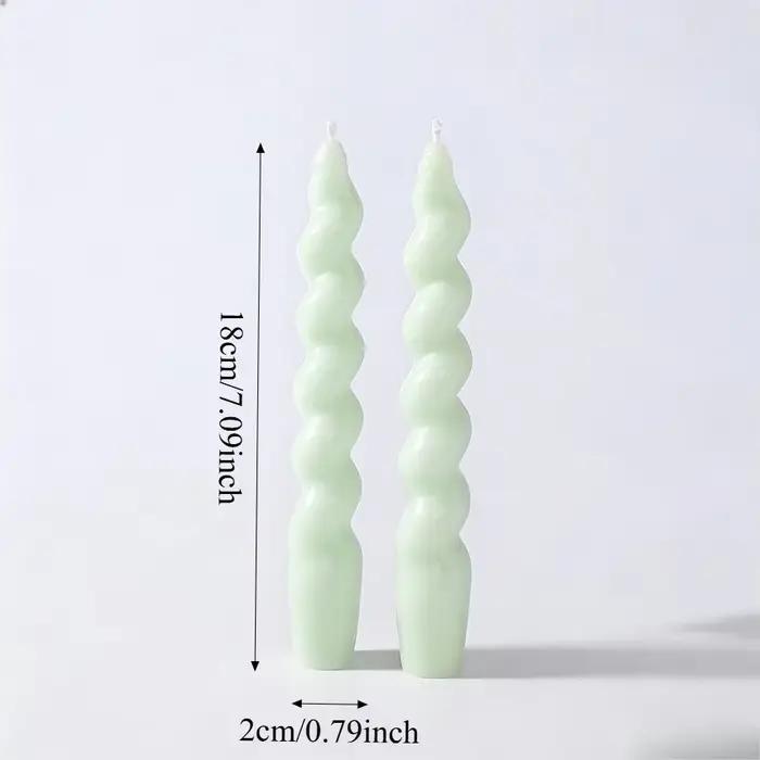 Lot de 2 bougies spirales coniques parfumées