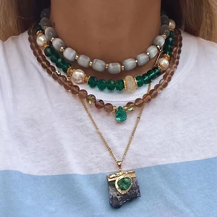 Rondelle de perles en pierre naturelle