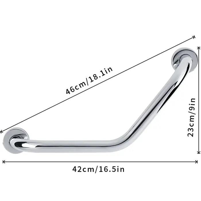 Accoudoir de salle de bain en acier inoxydable, accoudoir de baignoire pour personnes âgées, accoudoir de salle de bain antidérapant épaissi, accoudoir de toilettes accessible