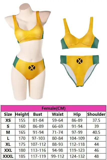 Fantaisie Rogue Cosplay femmes maillot de bain 2025 film XXMan Costume pour adulte femme fantaisie maillots de bain déguisement Halloween carnaval Costume
