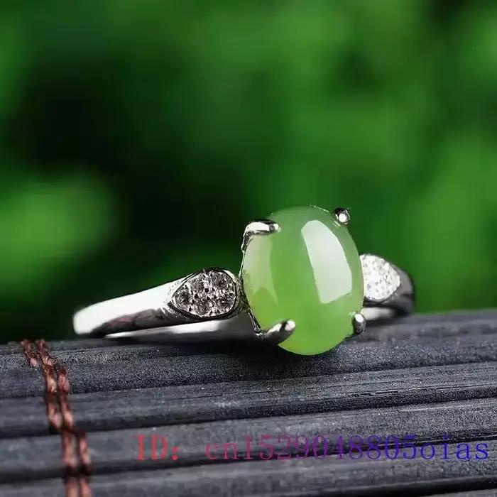Bague en Jade Hetian pour femmes