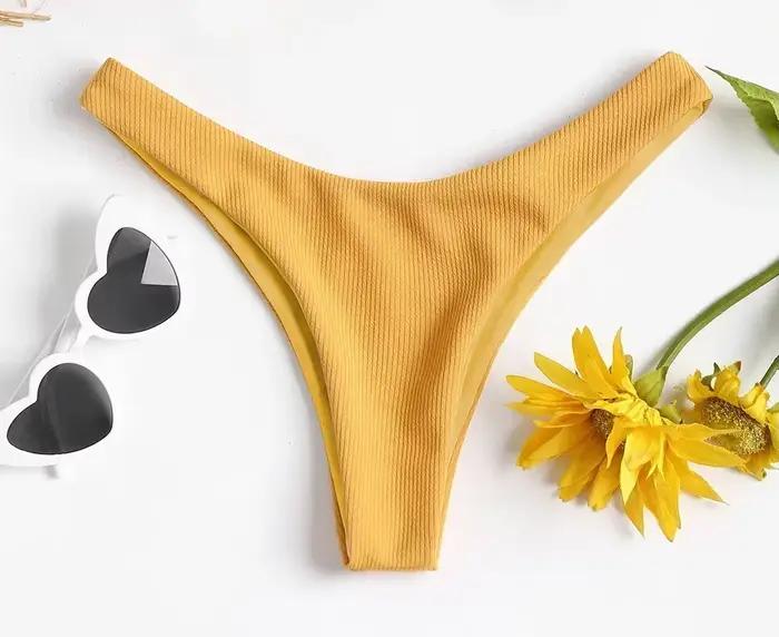 Maillot de bain brésilien taille basse pour femmes, culotte, culotte, tanga astronomique, en V, sexy, nouvelle collection