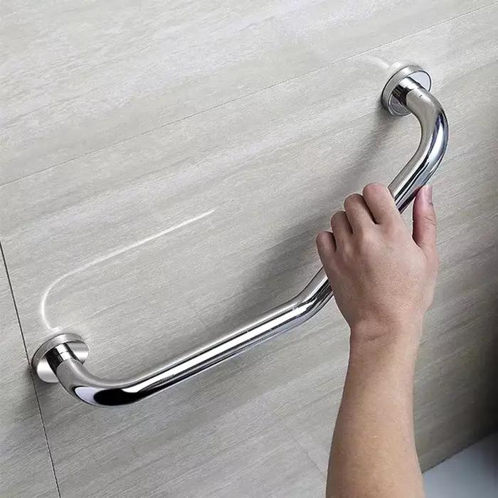 Accoudoir de salle de bain en acier inoxydable, accoudoir de baignoire pour personnes âgées, accoudoir de salle de bain antidérapant épaissi, accoudoir de toilettes accessible