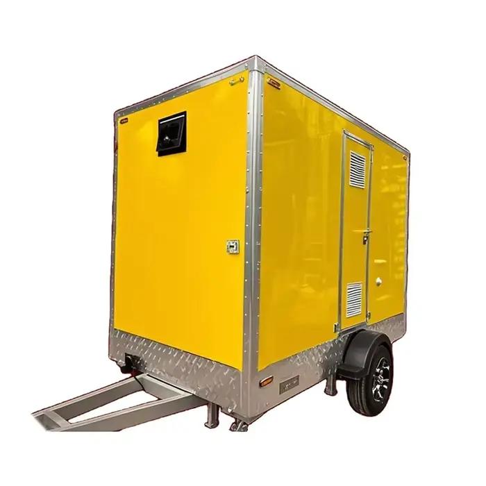 Remorque de toilettes mobiles VIP de luxe, salle de bain préfabriquée pour mariage, fête, concert, confort haut de gamme, ensemble complet, vente personnalisée