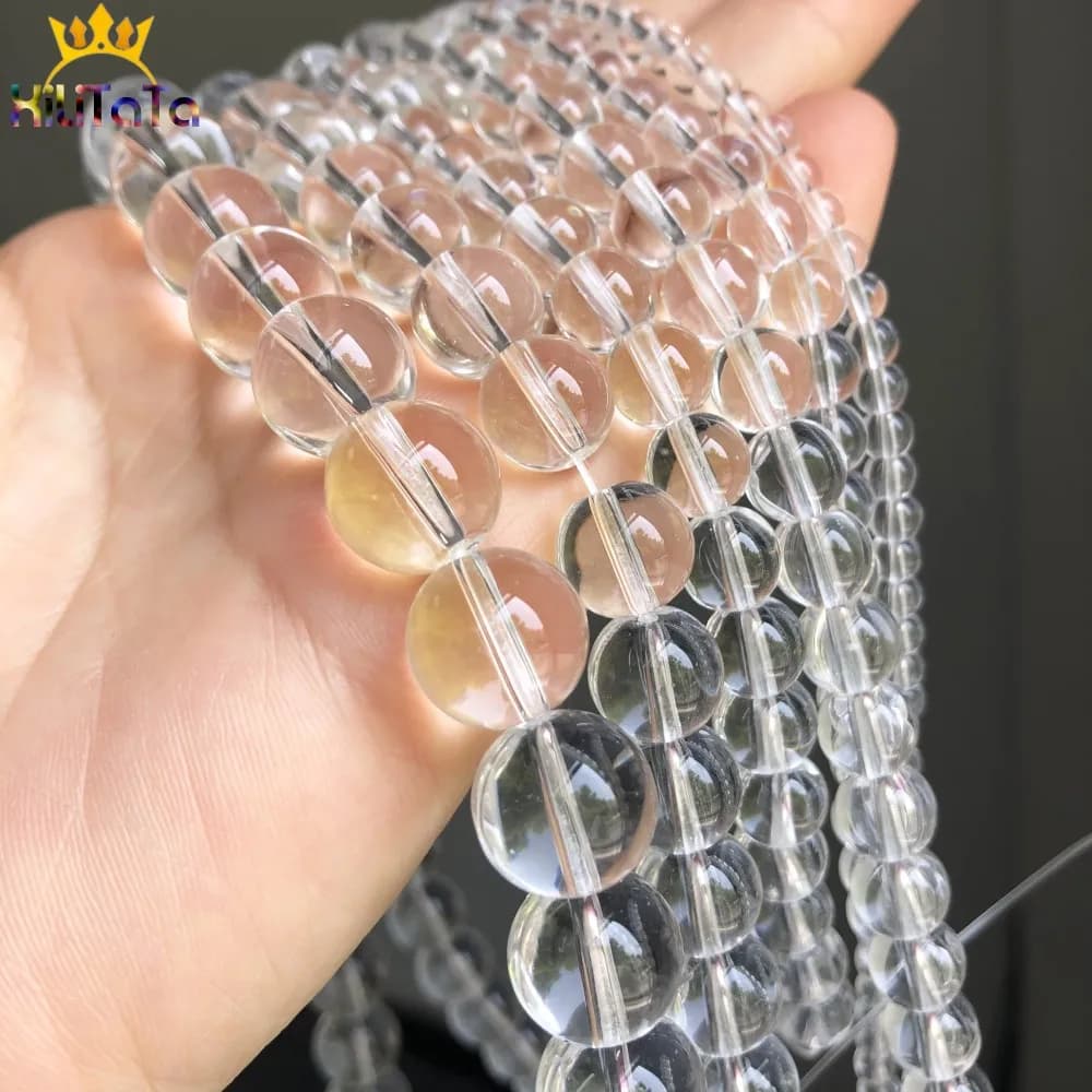 6 8 10mm lisse autriche cristal paillettes pierre de lune perles de verre rondes perles en vrac pour