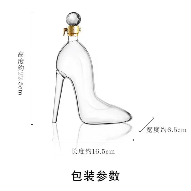 Carafe à vin en forme de talon haut, verres à vin créatifs, décoration artisanale pour la maison en