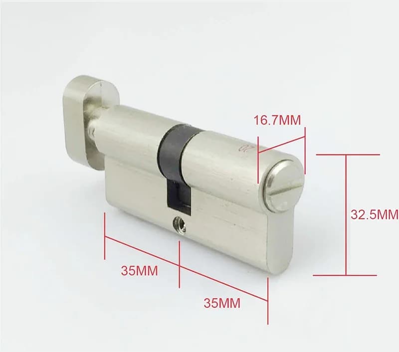 Serrure de porte en laiton pour toilettes, raccord à intervalles BK, quincaillerie gratuite, clé HON