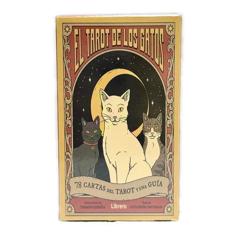 Cartes El Tarot De Los Gatos 78 cartas del tarot édition espagnole chats règle terre Divination Deck