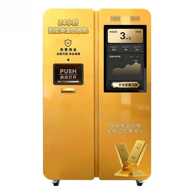Distributeur automatique de recyclage d'or personnalisé de qualité supérieure, certifié CE, kiosque
