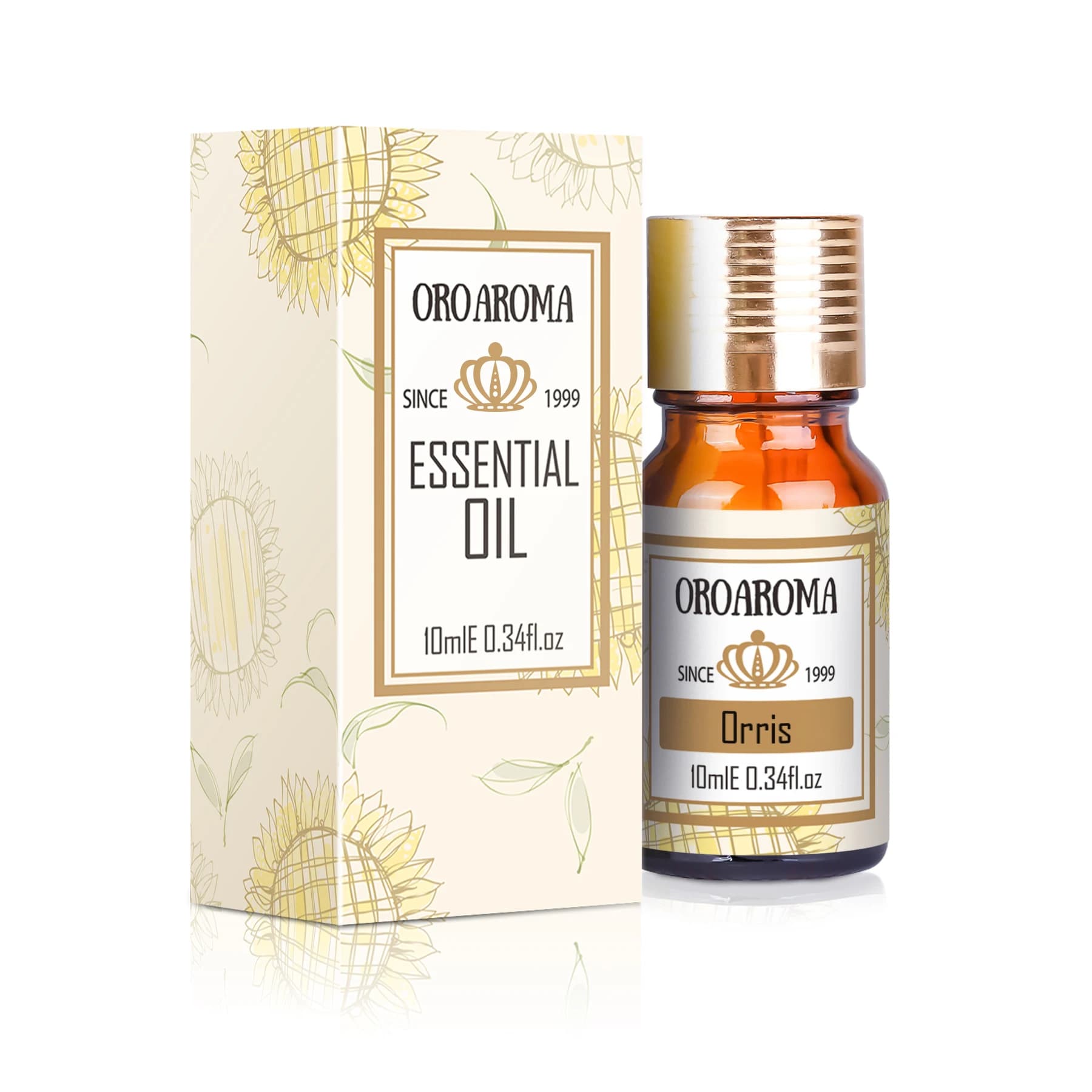Oraroma Huile essentielle d'Orris naturelle pour l'aromathérapie et les soins du corps – Parfaite po