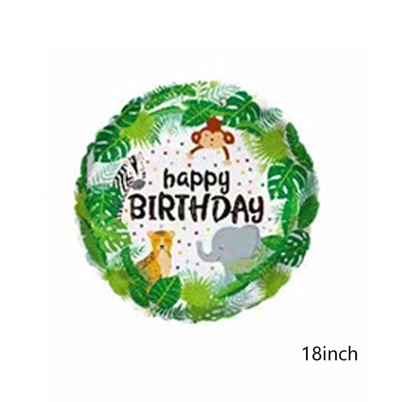 Nouveaux Ballons en Aluminium Thème Animaux de Dessin Animé Jungle Safari Forêt Lion Lapin Éléphant