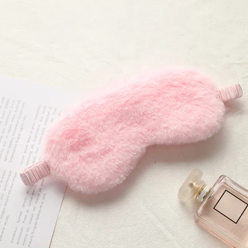 Masque en peluche pour les yeux, patch oculaire pour la sieste, la santé, masque de couchage, bandea