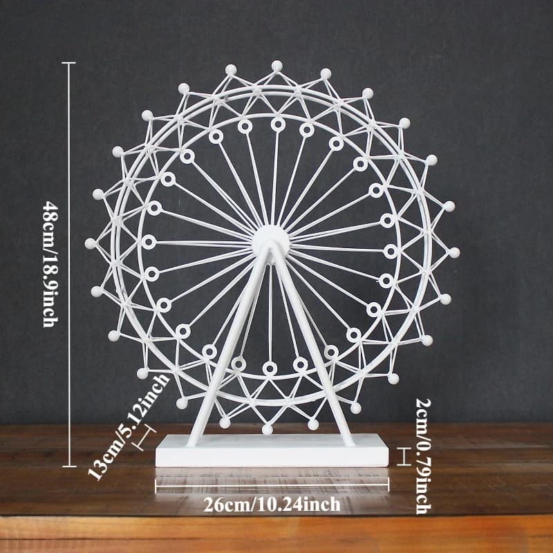 Grande roue rétro, artisanat créatif en fer, décoration de maison, Art en fer, ornement de grande ro