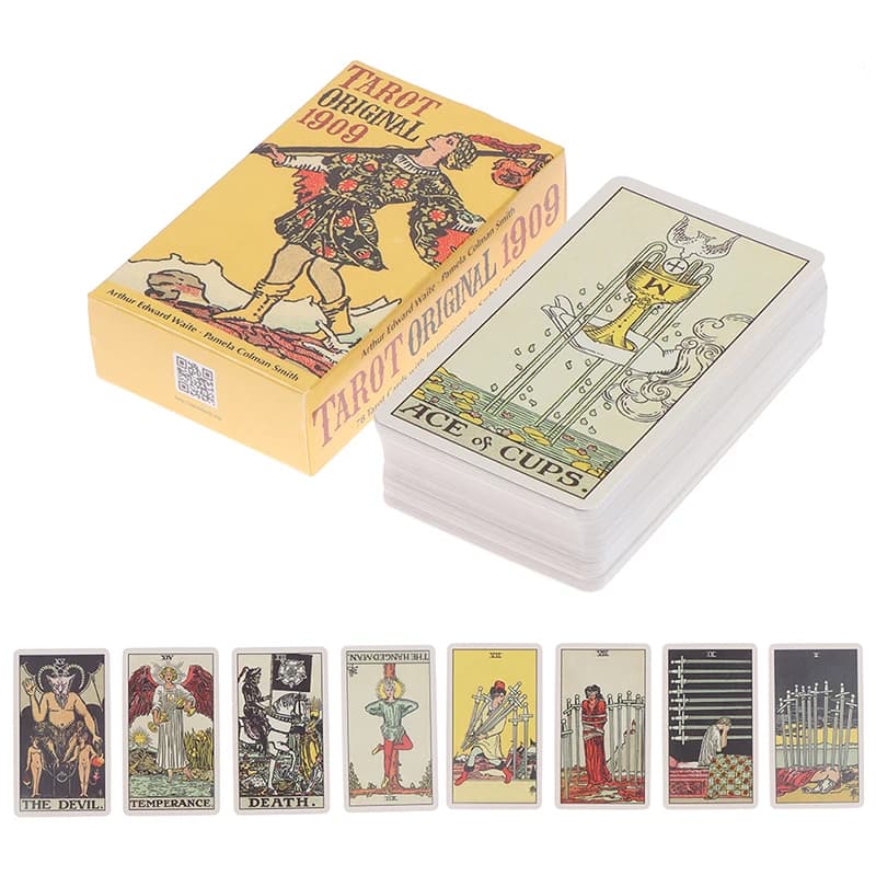 Tarot original 1909 cartes de jeu de société Rider Waite Smith, 1909 cartes de jeu