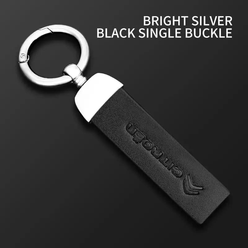 Porte-clés en Alliage de Zinc et Cuir Vintage pour Voiture, Cristaux, Logo, C1, DS3, C2, C3, Vts, C4