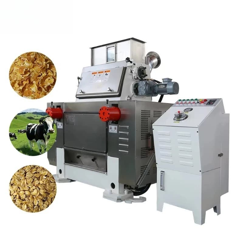 Moulin à flocons d'avoine personnalisable 1-5 t/h, en acier inoxydable de qualité alimentaire, avec